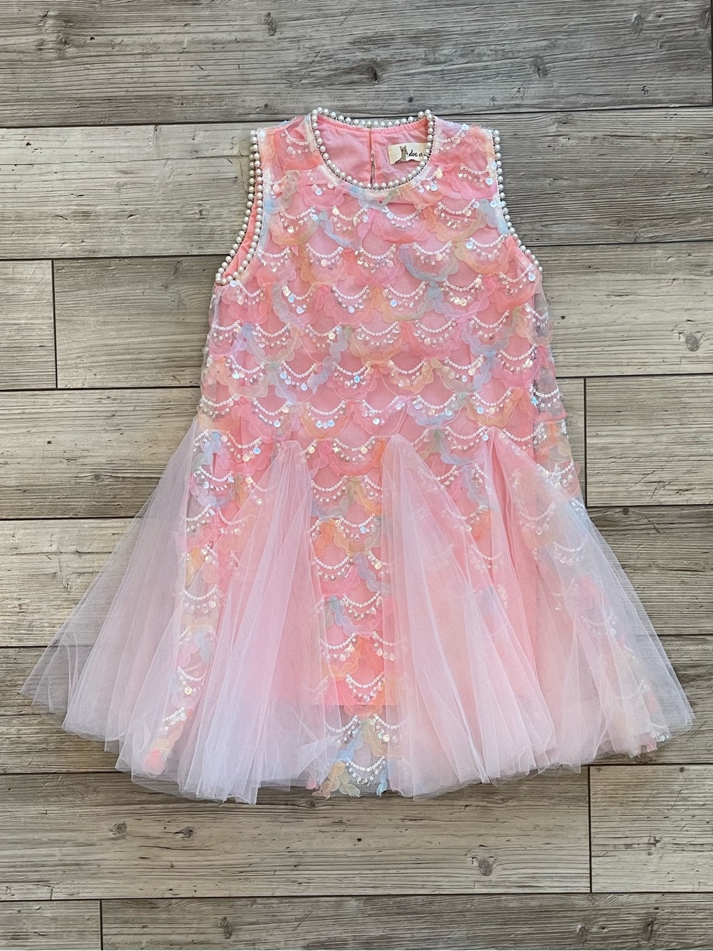 Doe A Dear | Sequin Embellished Mermaid Dress | Size: 4T